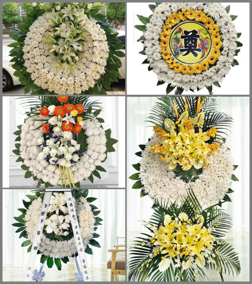 湖南永州祁阳县文明镇磨石塘村花圈速递